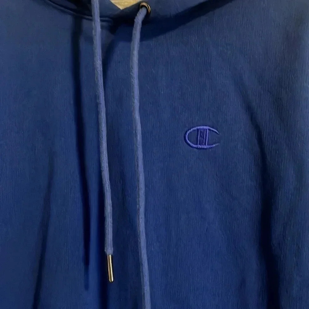 Champion Hoodie Sweatshirt, Blue - Size Small - Picture 2 of 6